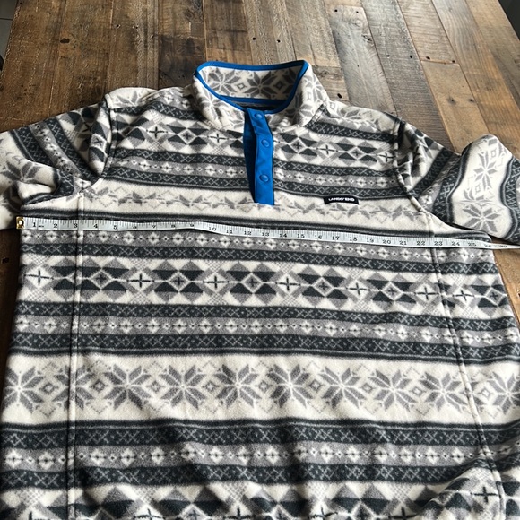 Lands’ End FLEECE XL(46-48) 3 Button Pullover - Picture 7 of 9